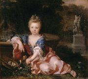 Alexis Simon Belle Portrait of Mariana Victoria of Spain painting